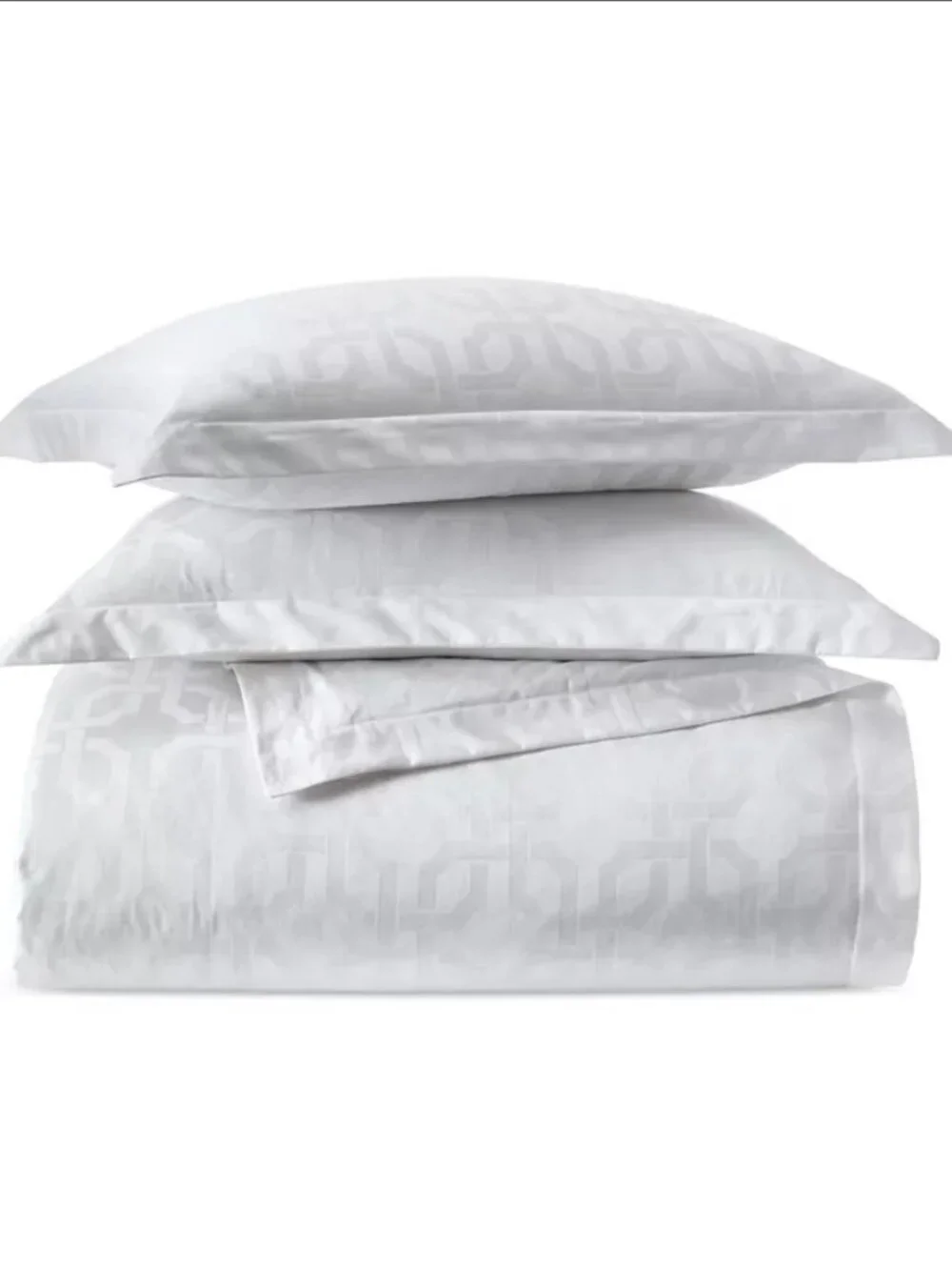 Hotel Collection Fresco Jacquard 525-Thread Count 5 Pc Duvet Cover Set